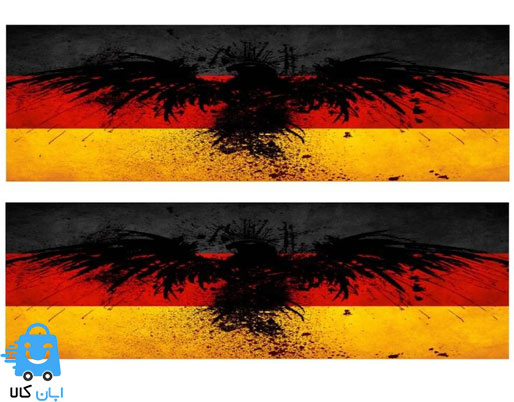 خرید برچسب پارکابی خودرو طرح پرچم آلمان