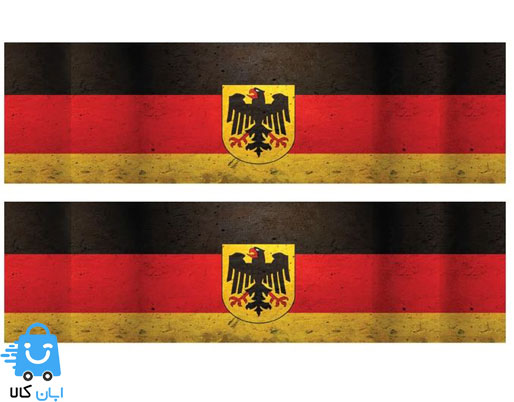 خرید برچسب پارکابی خودرو طرح پرچم آلمان