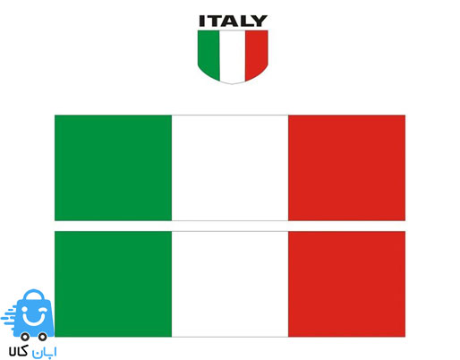 خرید برچسب پارکابی خودرو طرح پرچم ایتالیا