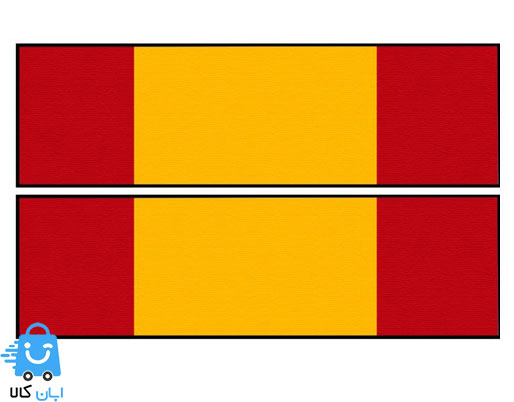 خرید برچسب پارکابی خودرو طرح پرچم اسپانیا