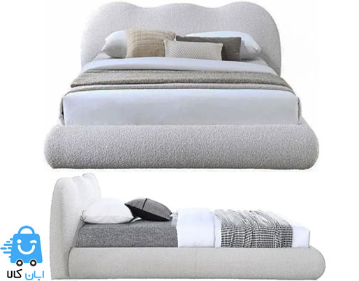 خرید تخت‌ خواب استاندارد دونفره با پارچه تدی