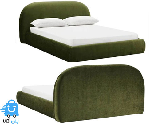خرید تخت‌ خواب استاندارد دونفره با پارچه تدی