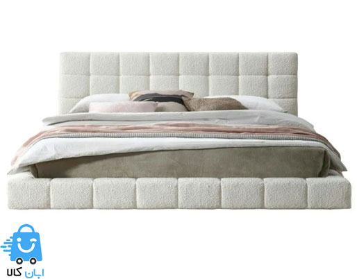 خرید تخت‌ خواب استاندارد دونفره با پارچه تدی