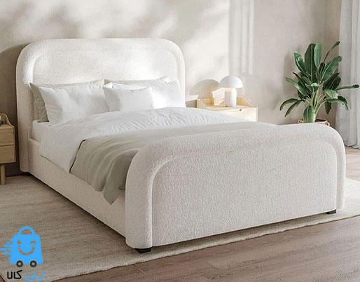 خرید تخت‌ خواب استاندارد دونفره با پارچه تدی